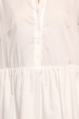 Carlotta Long Sleeve Mini Dress - White
