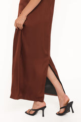 Cartia Midi Dress - Black/Brown