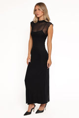 Charice Midi Dress - Black