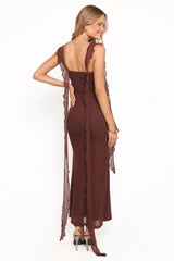 Chiara Maxi Dress - Brown