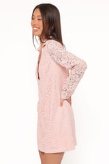 Cidel Mini Dress - Pink Lace