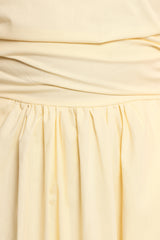 Clo Puff Sleeve Midi Dress - Yellow