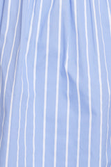 Cole Mini Dress - Blue Stripe