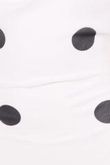 Collette Maxi Dress - White Polka Dot