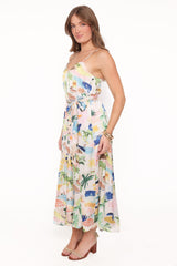 Coralee Maxi Dress - Cream Resort Isle