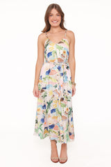 Coralee Maxi Dress - Cream Resort Isle