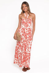 Cottrell Maxi Dress - Red Floral