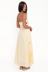 Cyrus Strapless Maxi Dress - Butter Yellow