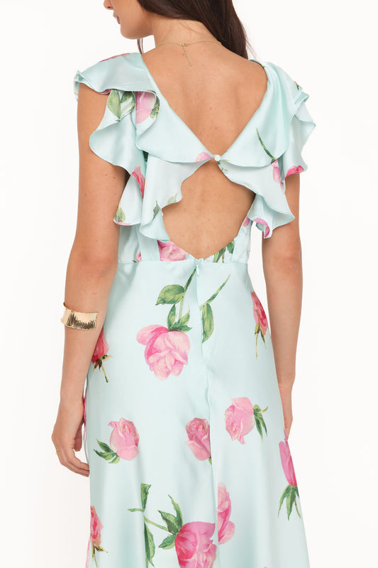 Darling Maxi Dress - Rose Mint Floral