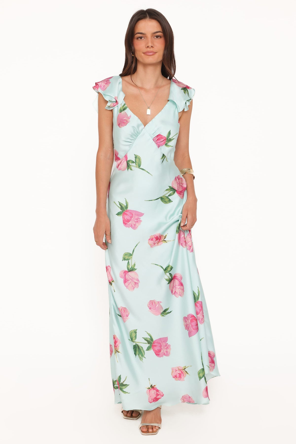 Darling Maxi Dress - Rose Mint Floral