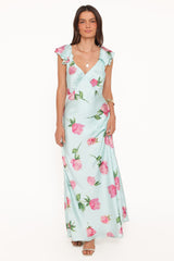 Darling Maxi Dress - Rose Mint Floral