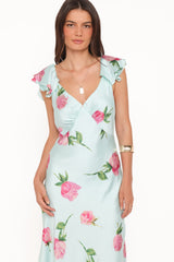 Darling Maxi Dress - Rose Mint Floral