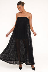 Davina Maxi Dress - Black Lace