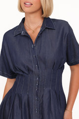 Davine Mini Dress - Blue