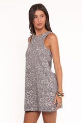 Deja Mini Dress - Leopard