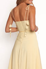 Della Midi Dress - Yellow