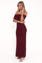 Desirae Maxi Dress - Burgundy