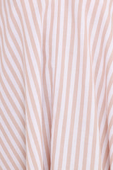 Doran Mini Dress - Beige White