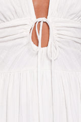 Edel Short Sleeve Maxi Dress - White