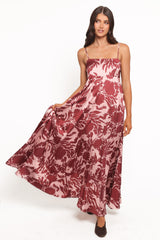 Elanor Maxi Dress - Pale Burgundy