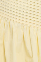 Elaria Off Shoulder Mini Dress - Butter Yellow