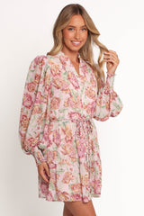 Elba Long Sleeve Mini Dress - Veiled Floral
