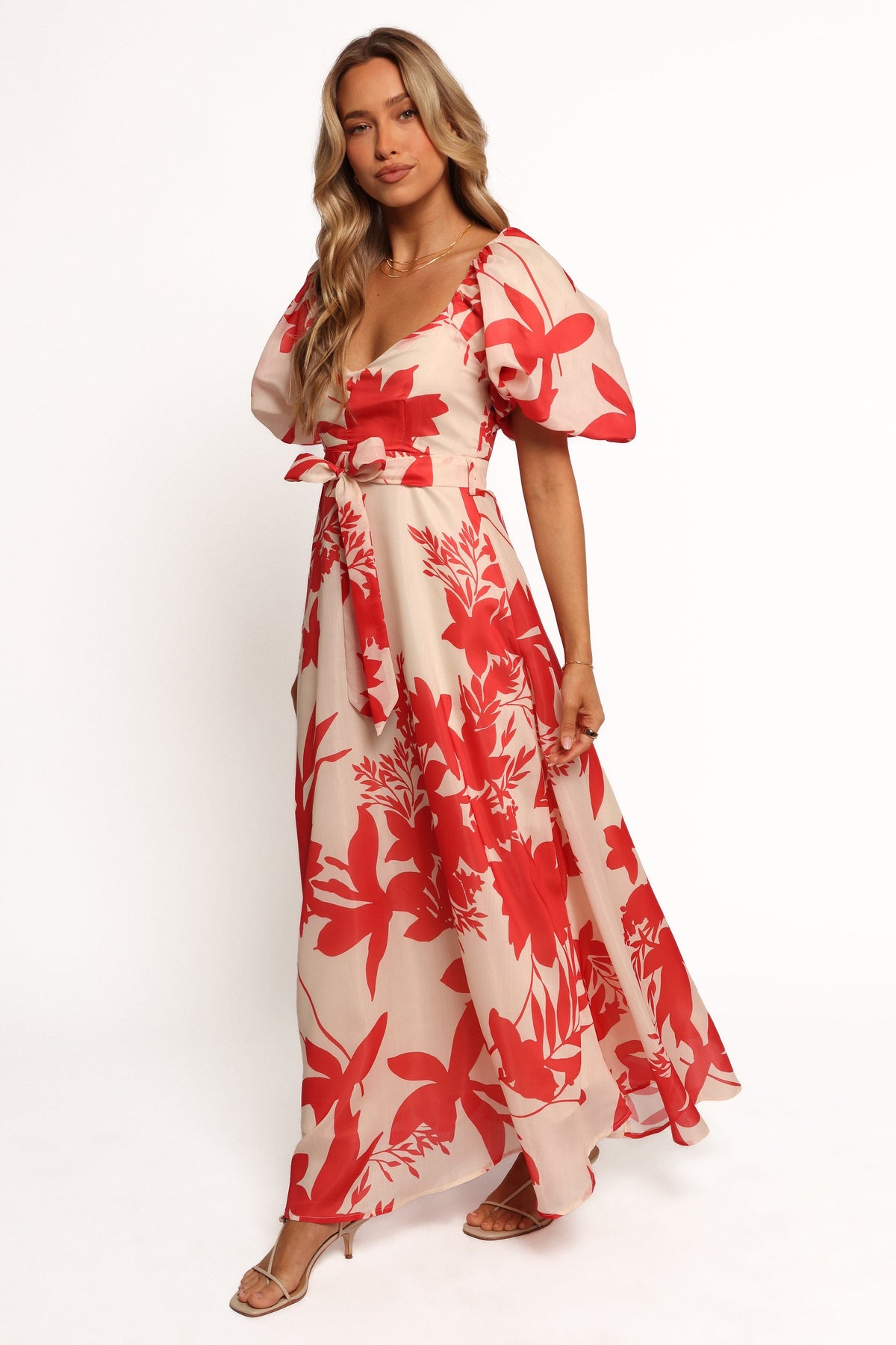Ellery Midi Dress - Red Floral