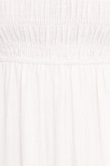 Emari Puff Sleeve Mini Dress - White