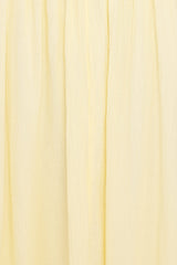 Enola Gather Midi Dress - Yellow