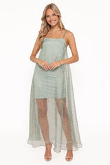 Erika Maxi Dress - Sage Green Floral