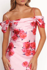 Esther Midi Dress - Pink