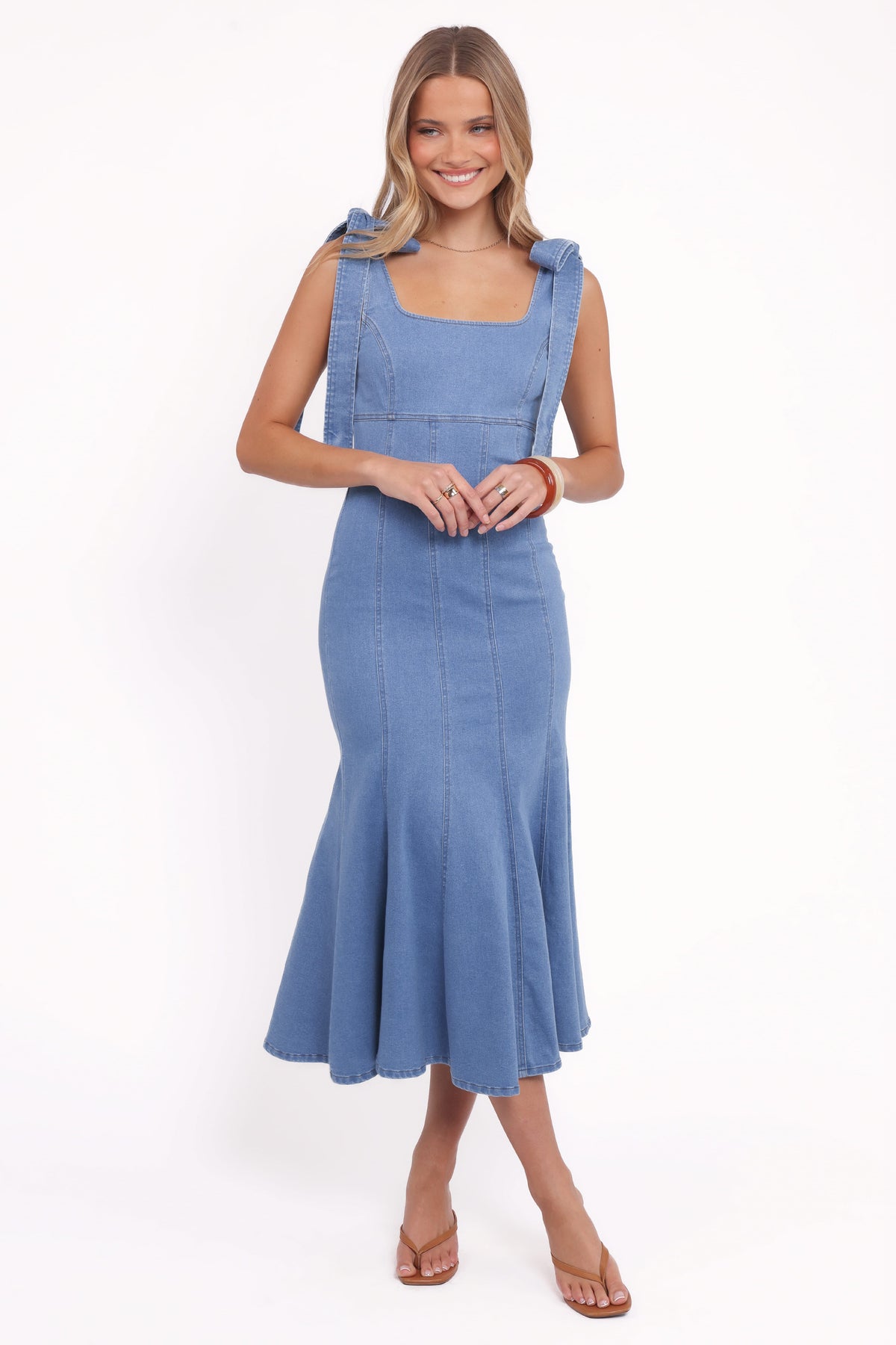 Eugenia Midi Dress - Indigo Denim
