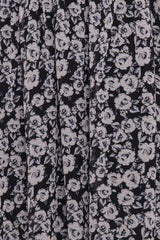 Faith Long Sleeve Maxi Dress - Black Floral
