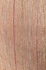 Farley Strapless Maxi Dress - Rose Gold Stripe