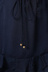 Felix Long Sleeve Mini Dress - Navy
