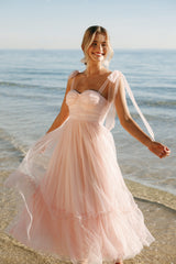 Floret Midi Dress - petals Pink