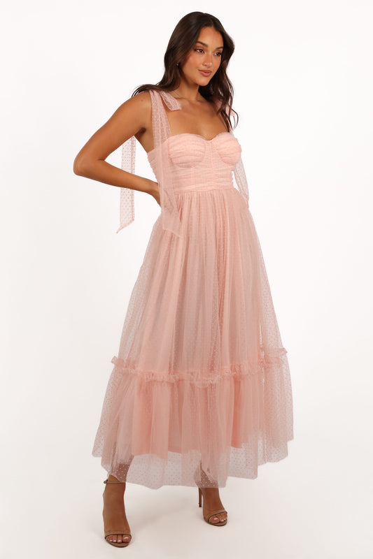 Floret Midi Dress - petals Pink