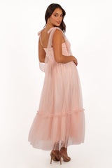 Floret Midi Dress - petals Pink