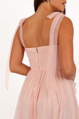 Floret Midi Dress - petals Pink