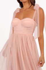 Floret Midi Dress - petals Pink