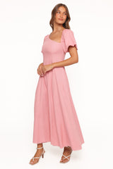 Franca Midi Dress - Pink