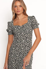 Franklin Dress - Black Floral