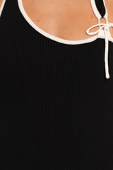 Freja Maxi Dress - Cream/Black