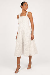 Gabbie Midi Dress - White
