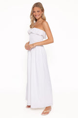 Gilbert Strapless Maxi Dress - White