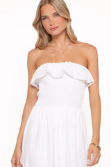 Gilbert Strapless Maxi Dress - White