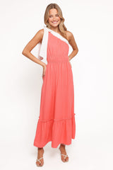 Gilda Maxi Dress - Coral