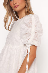 Giselle Mini Dress - White Floral
