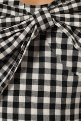 Hailee Maxi Dress - Black Gingham