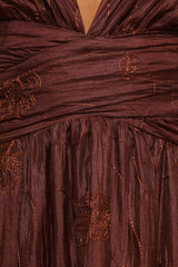 Harmony Maxi Dress - Brown Floral